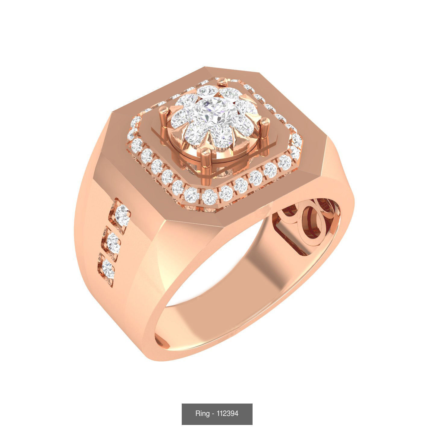 90 wide men groom ring band 3D Model Collection_67