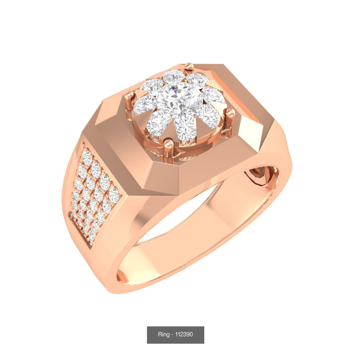 90 wide men groom ring band 3D Model Collection_69