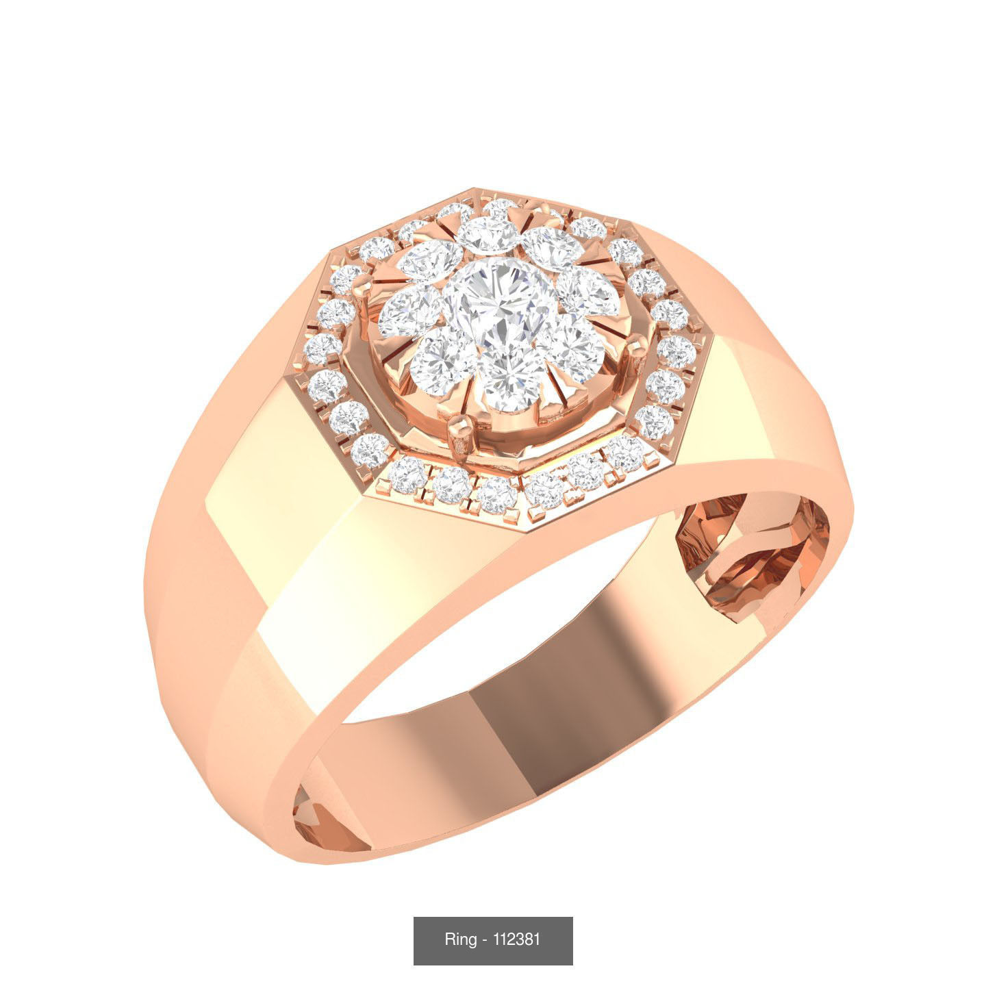 90 wide men groom ring band 3D Model Collection_72