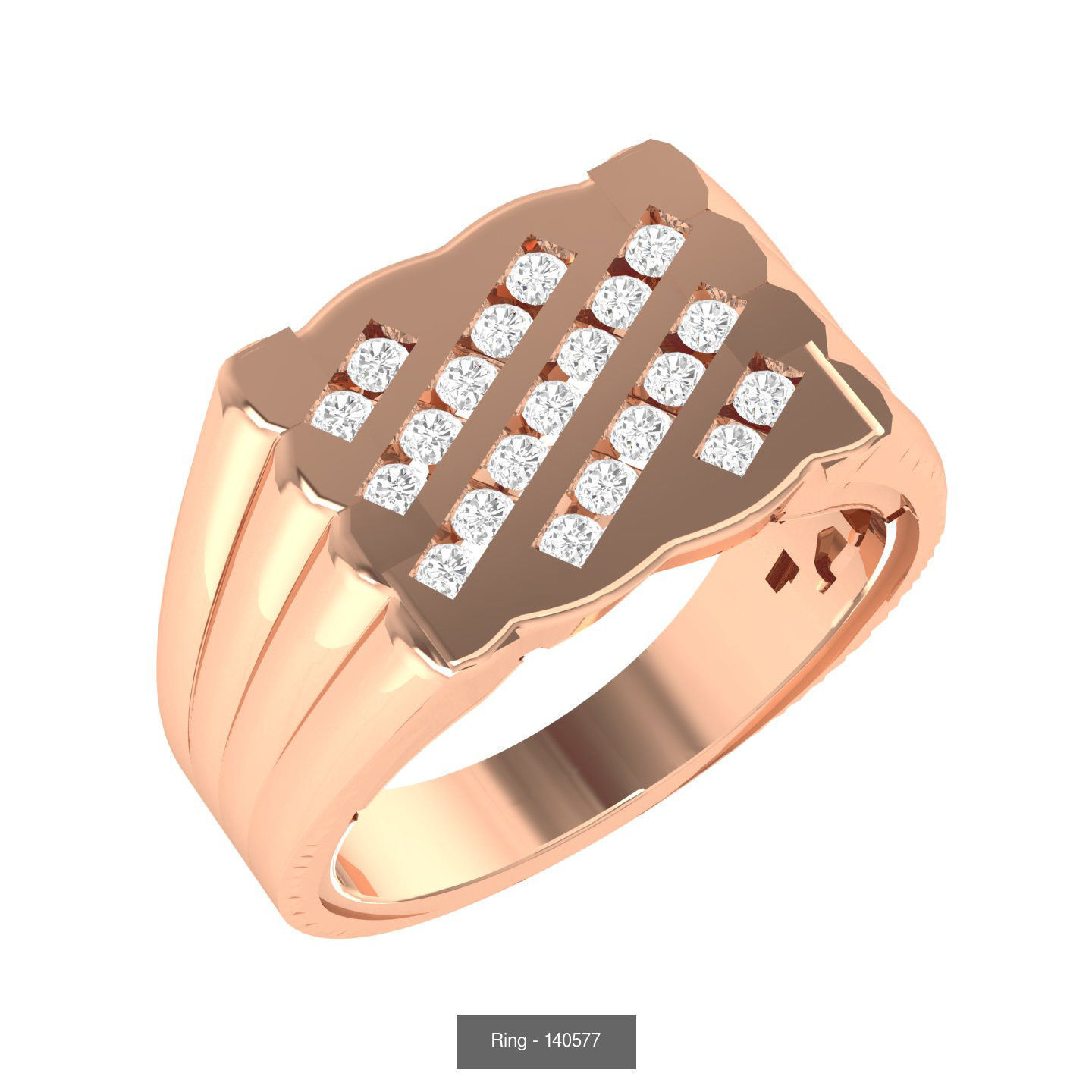 90 wide men groom ring band 3D Model Collection_24