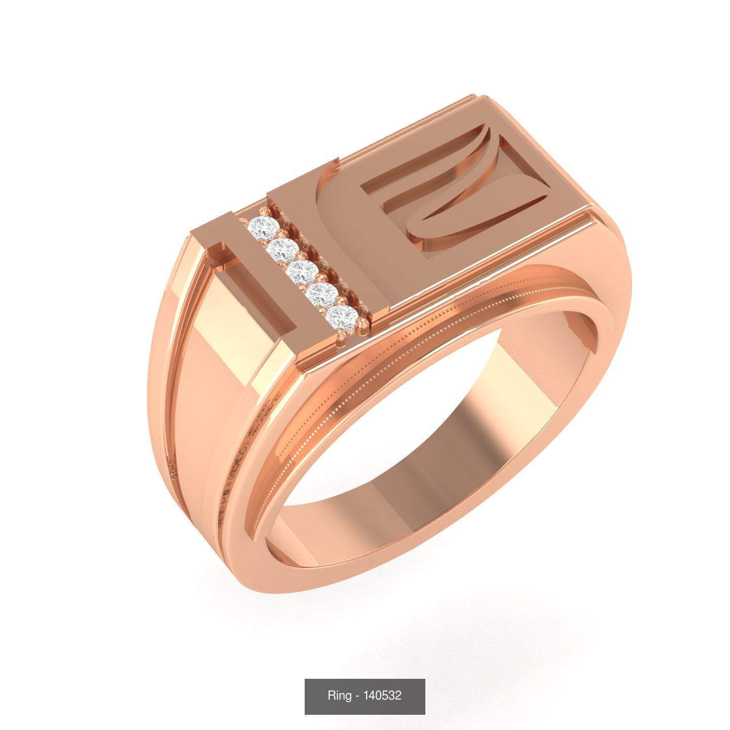 90 wide men groom ring band 3D Model Collection_26
