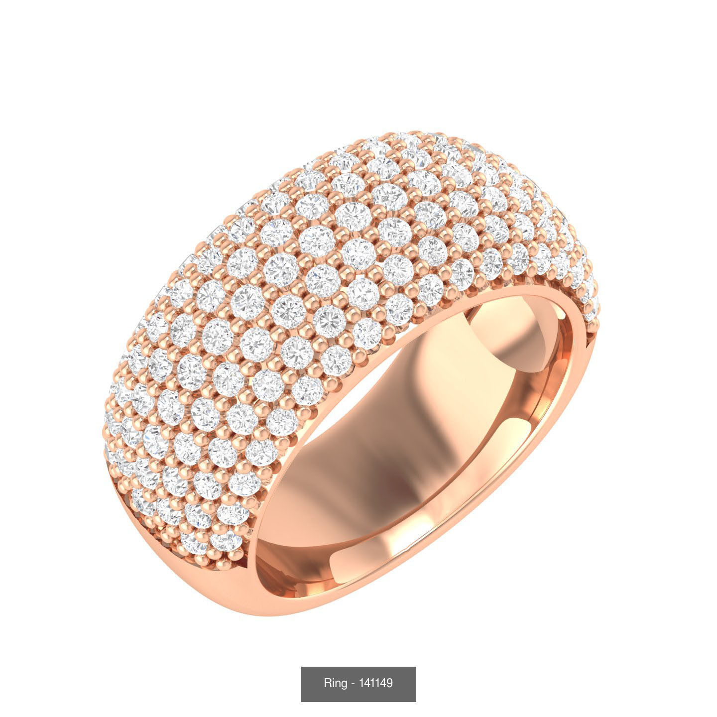 90 wide men groom ring band 3D Model Collection_17