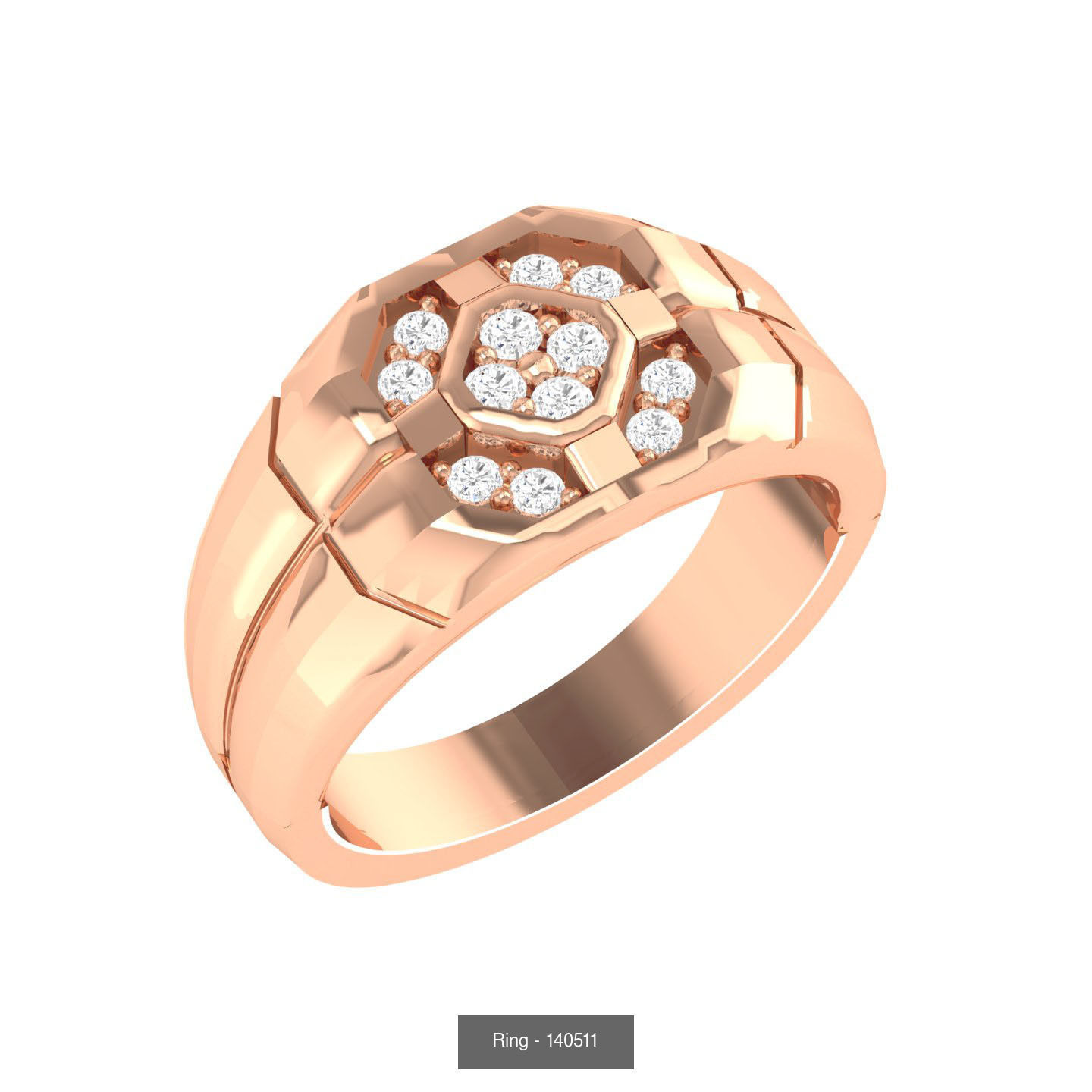 90 wide men groom ring band 3D Model Collection_27