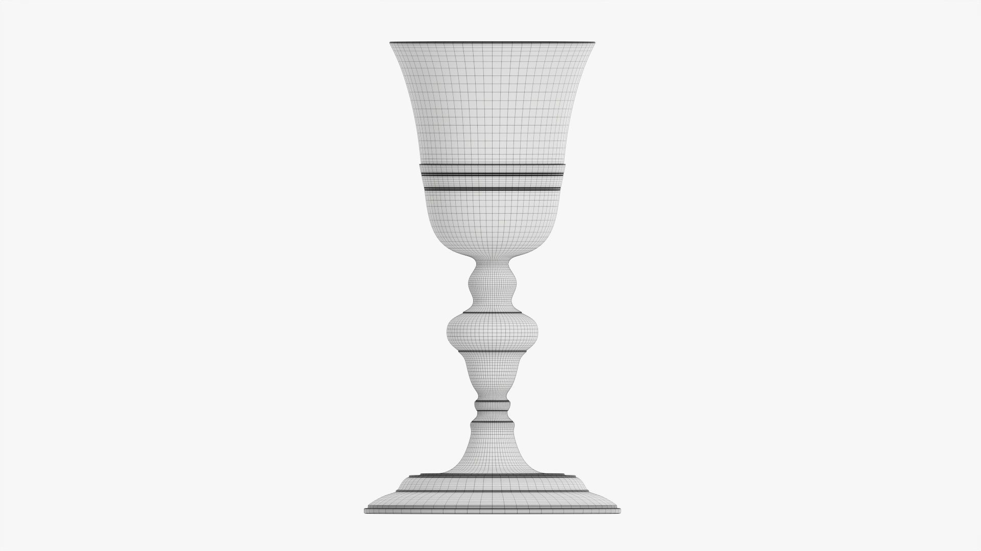 Old decorated chalice 3D model_8