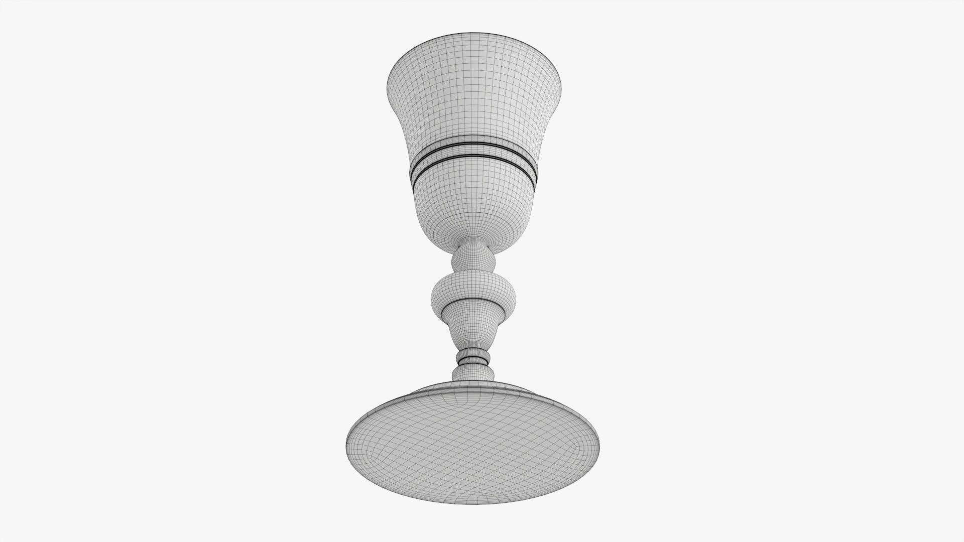 Old decorated chalice 3D model_7