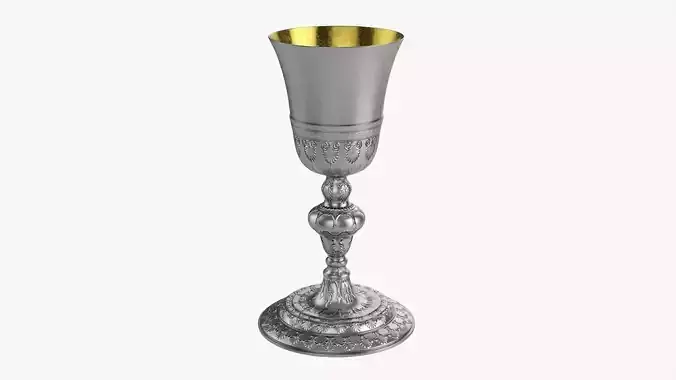 Old decorated chalice 3D model
