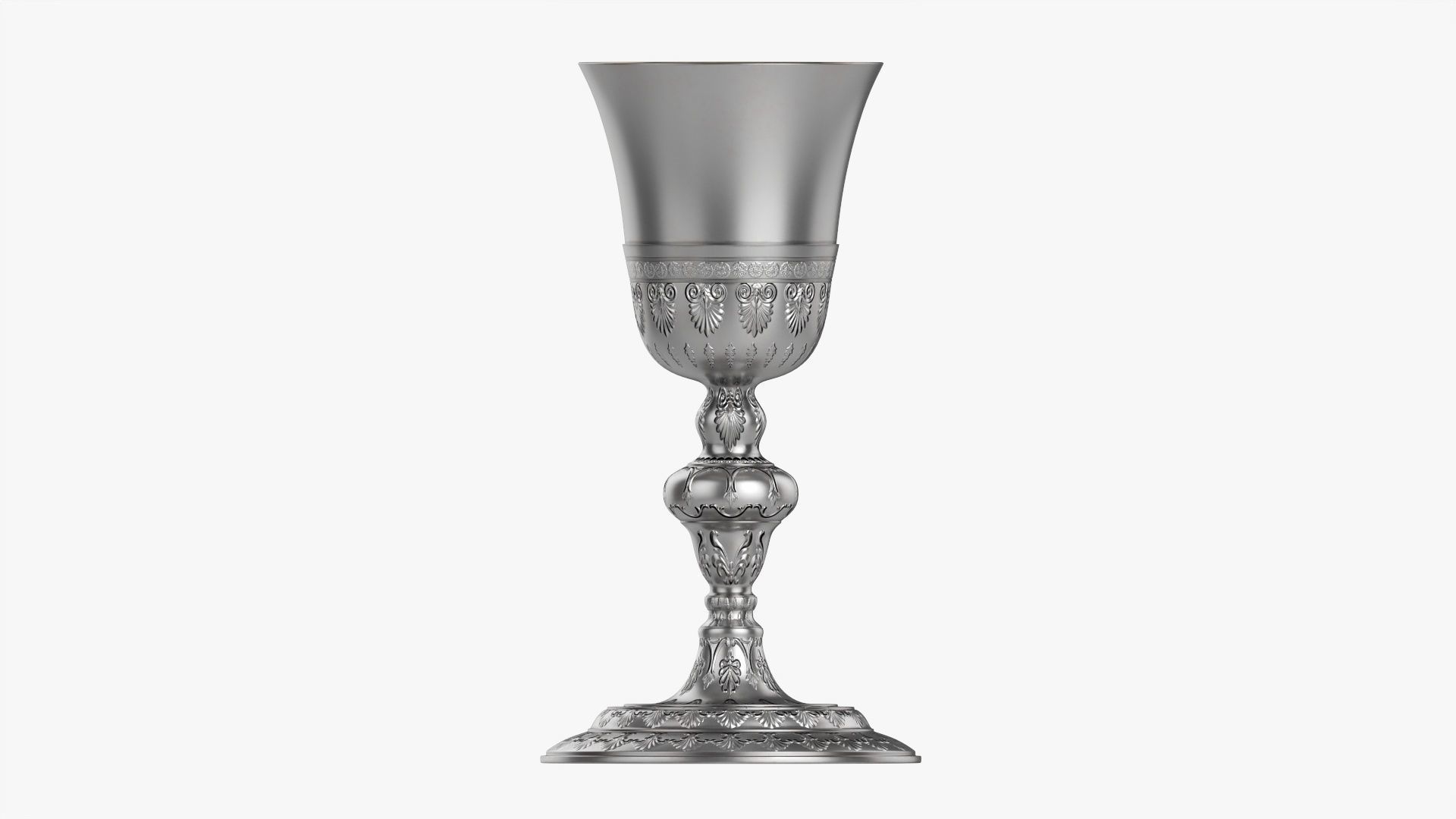 Old decorated chalice 3D model_3