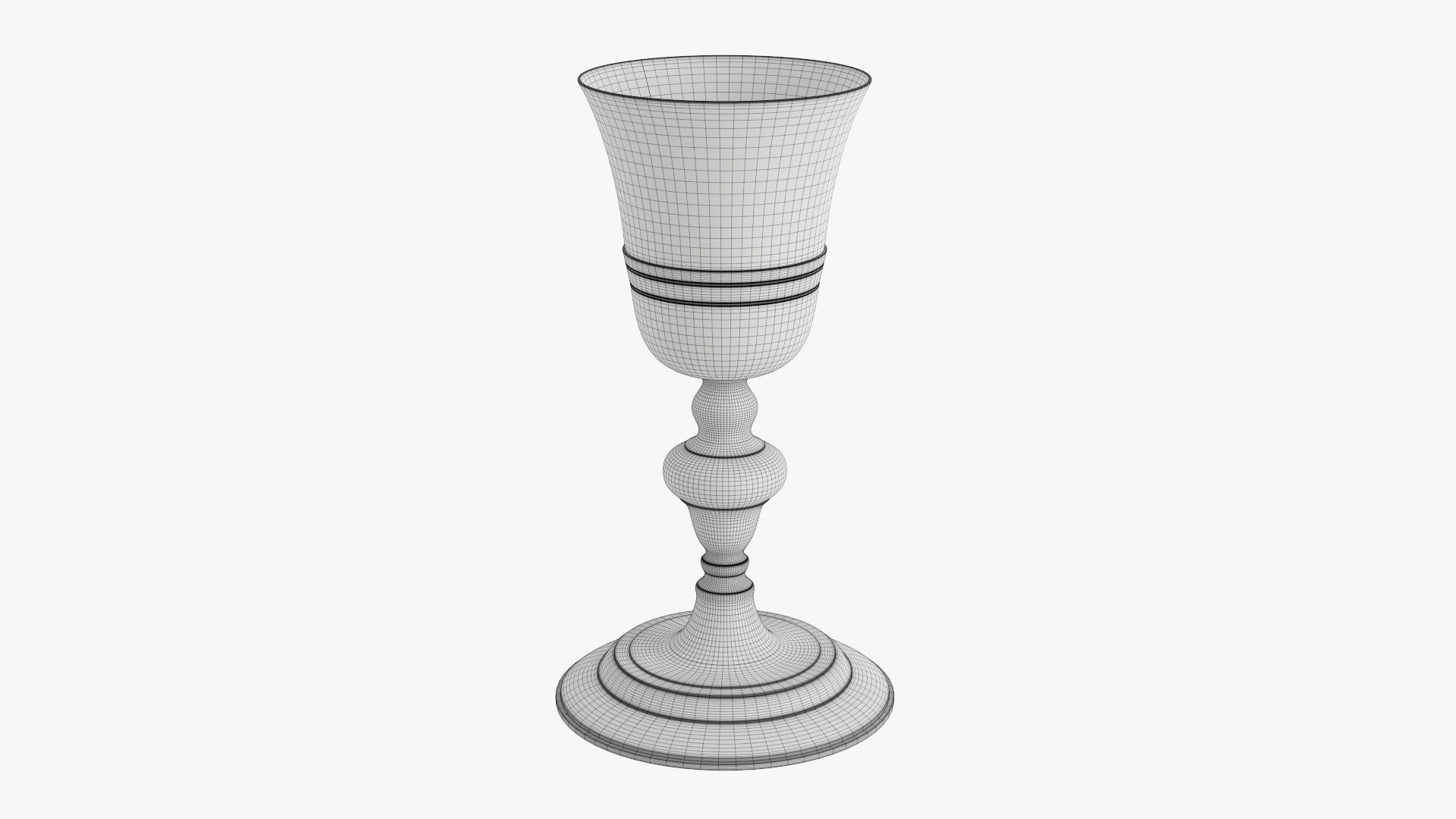 Old decorated chalice 3D model_5