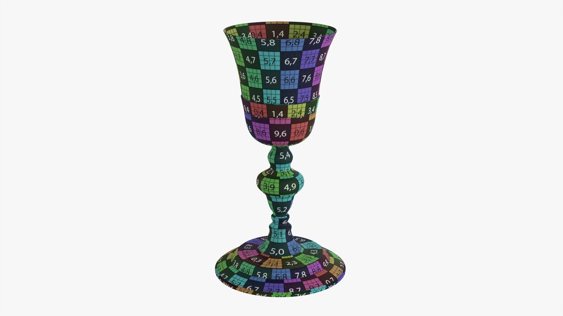 Old decorated chalice 3D model_10