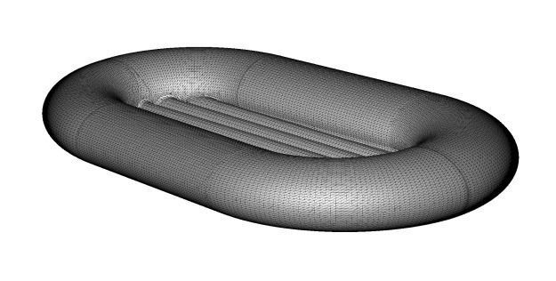 Classic Inflatable Boat 3D print model_3