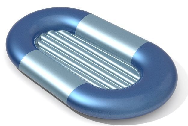 Classic Inflatable Boat 3D print model_1