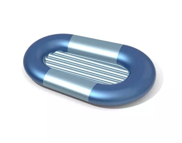 Classic Inflatable Boat 3D print model_0