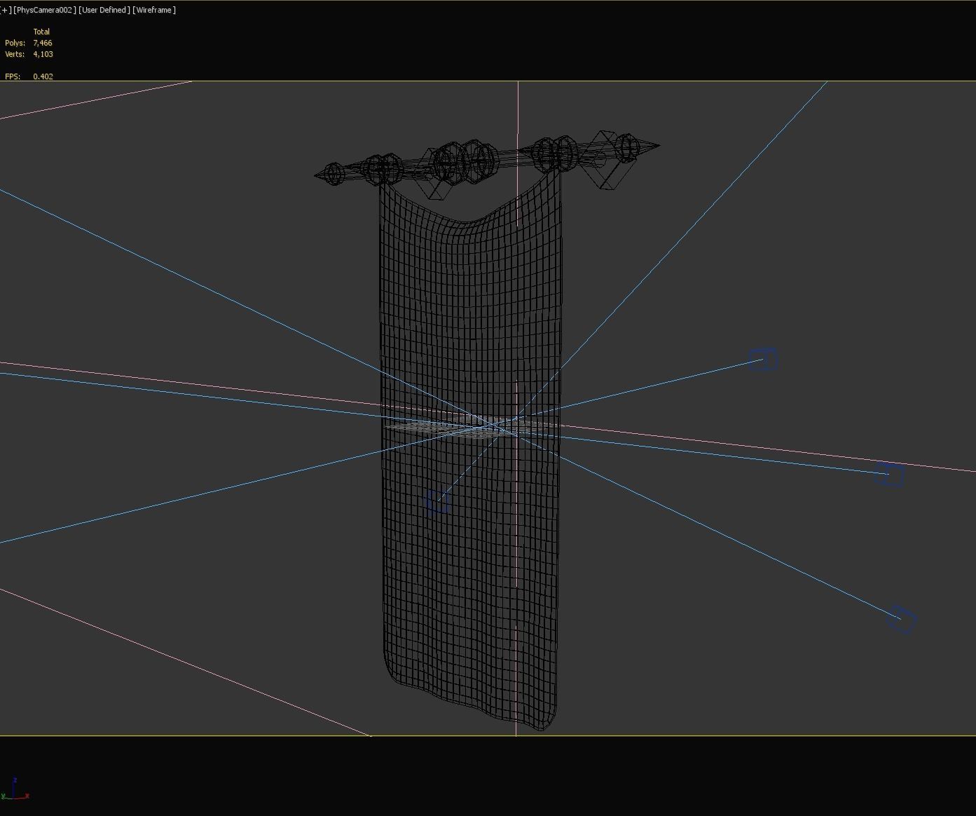 PBR European medieval flag 3D model_22