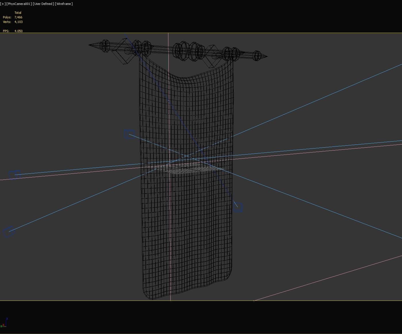 PBR European medieval flag 3D model_21
