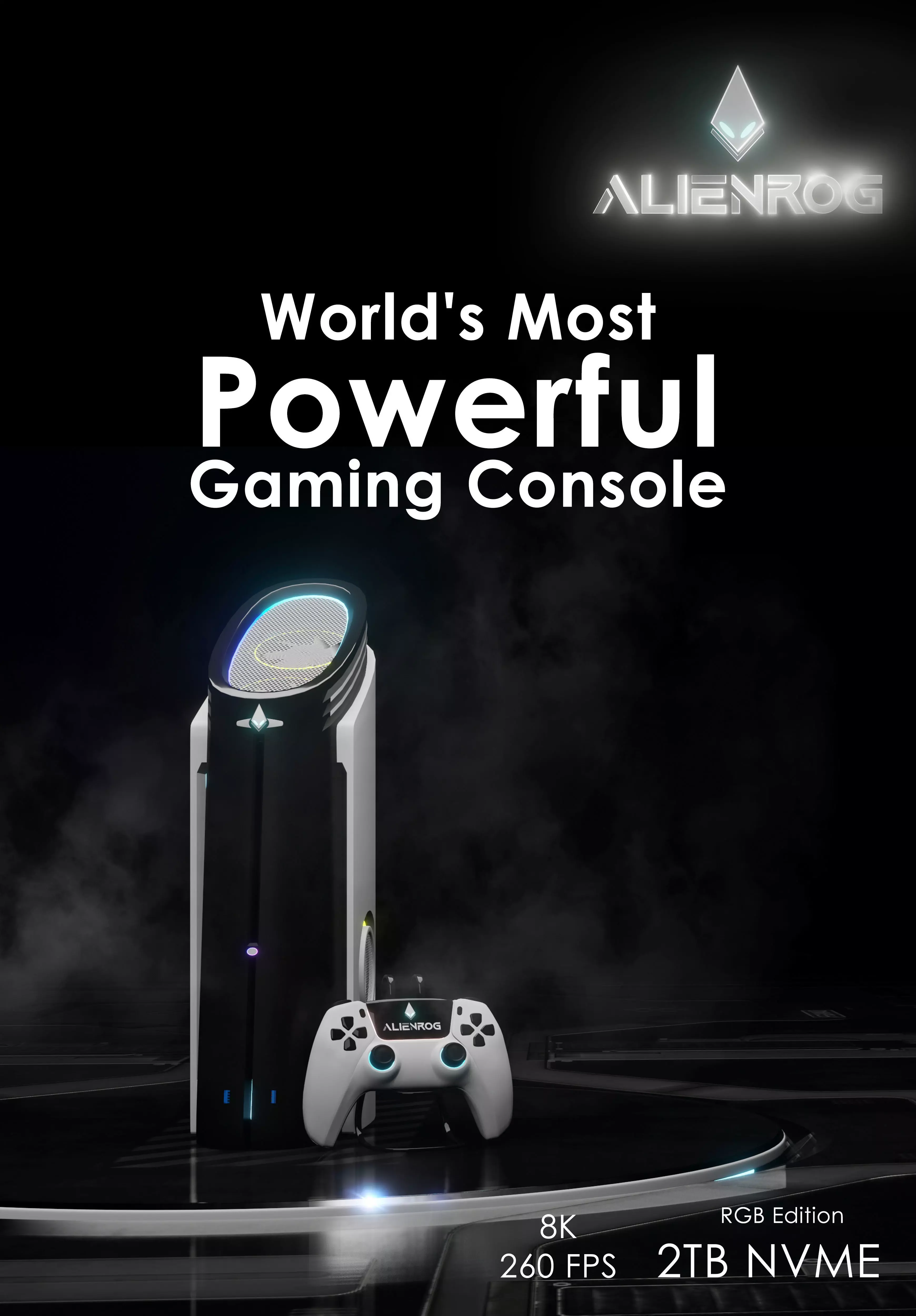 console 3D model gaming with controller Free 3D model
