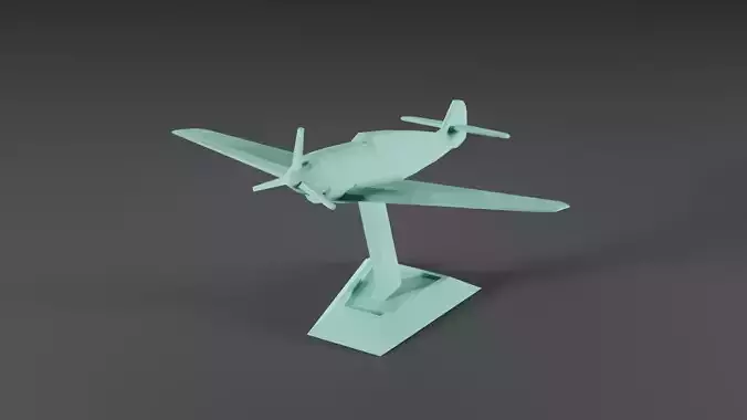BF 109 Plane Free 3D print model
