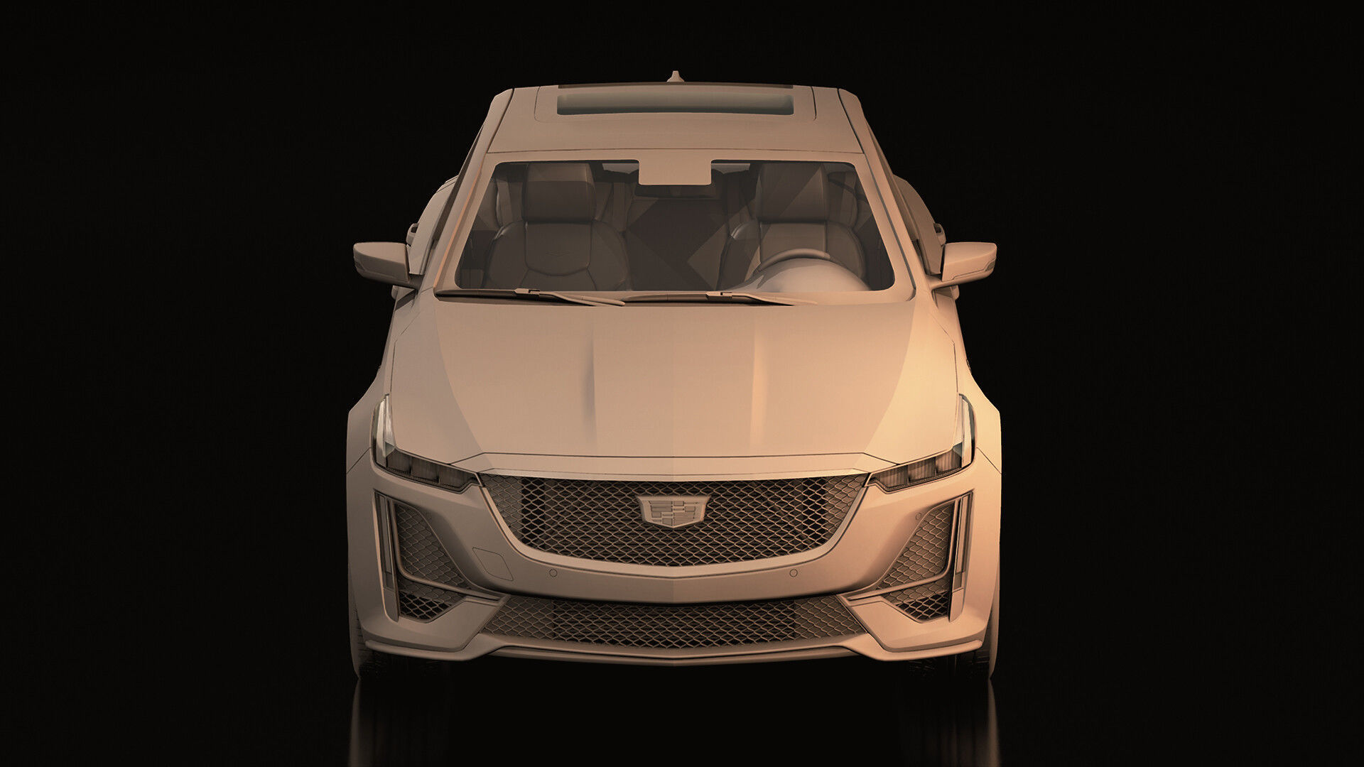 Cadillac CT5 2020 Low-poly 3D model_6