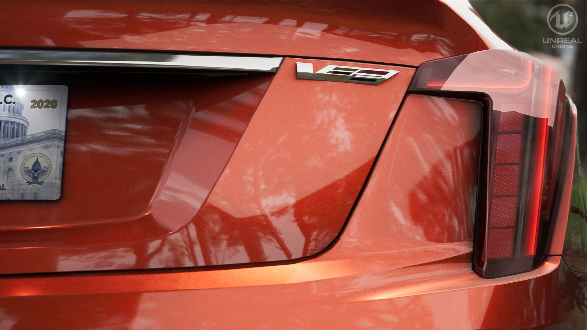 Cadillac CT5 2020 Low-poly 3D model_9