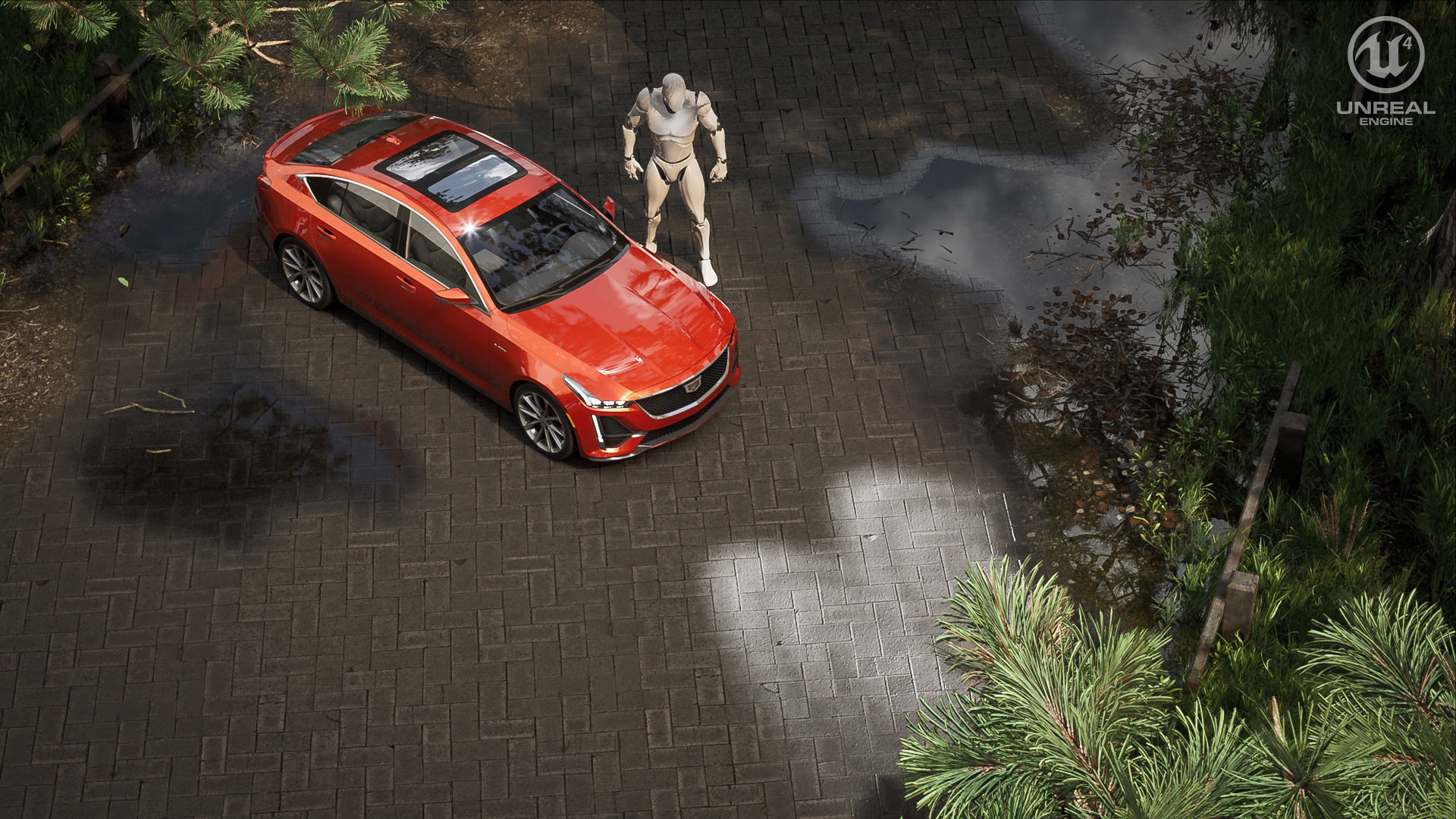 Cadillac CT5 2020 Low-poly 3D model_3