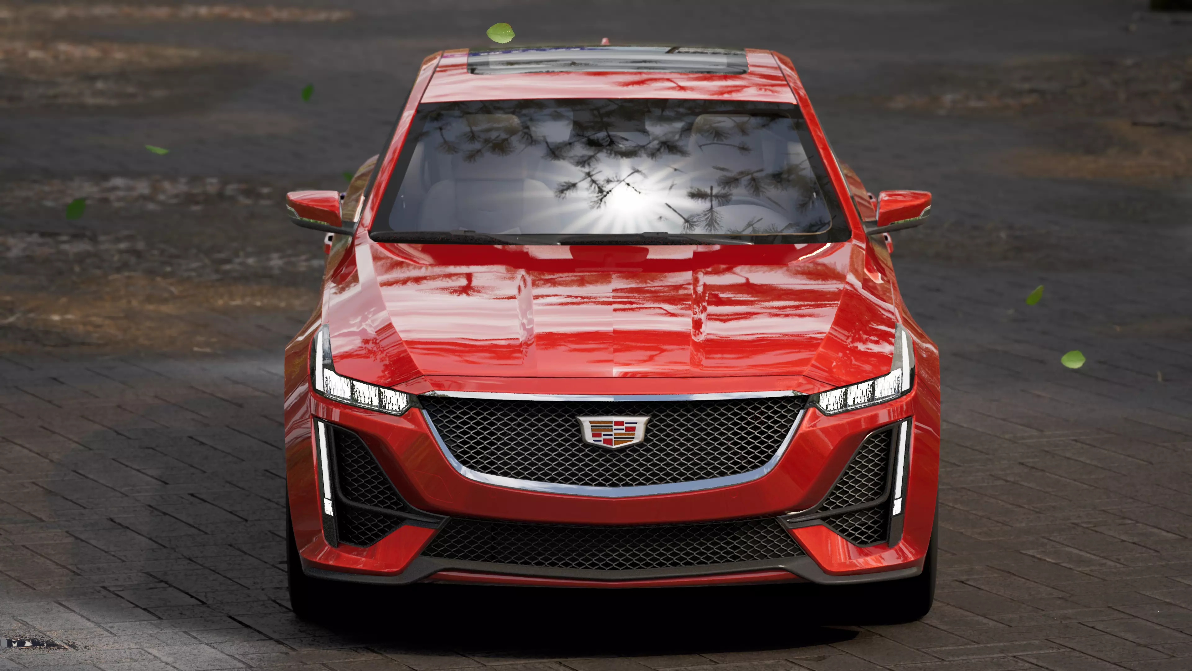 Cadillac CT5 2020 Low-poly 3D model_0