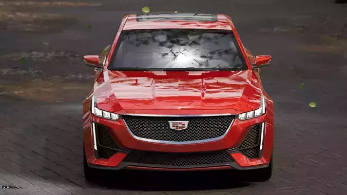 Cadillac CT5 2020 Low-poly 3D model