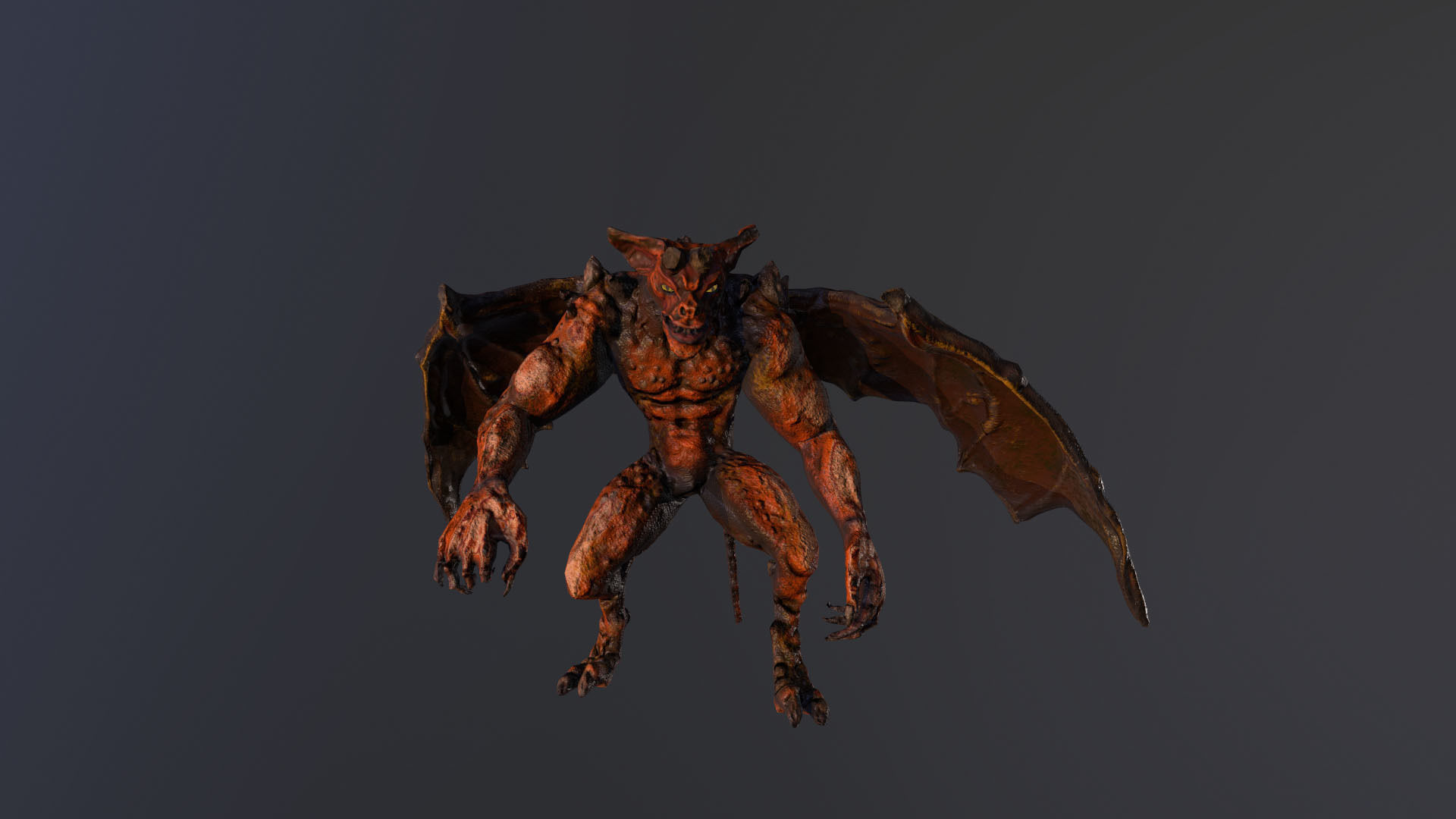Demon Inferior Low-poly 3D model_6