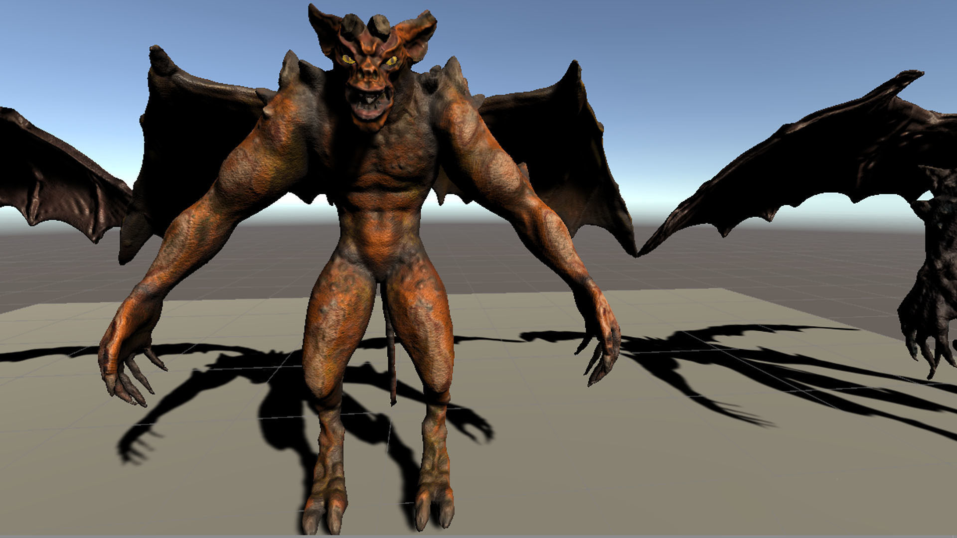 Demon Inferior Low-poly 3D model_11
