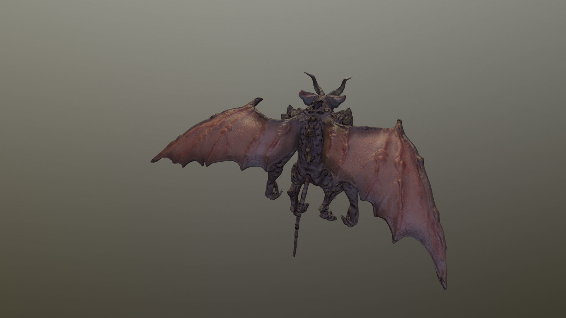 Demon Inferior Low-poly 3D model_4