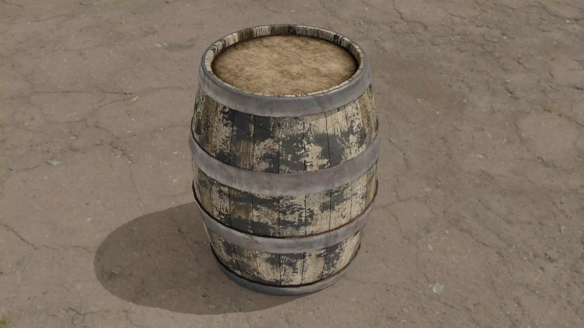 Barrel Low-poly 3D model