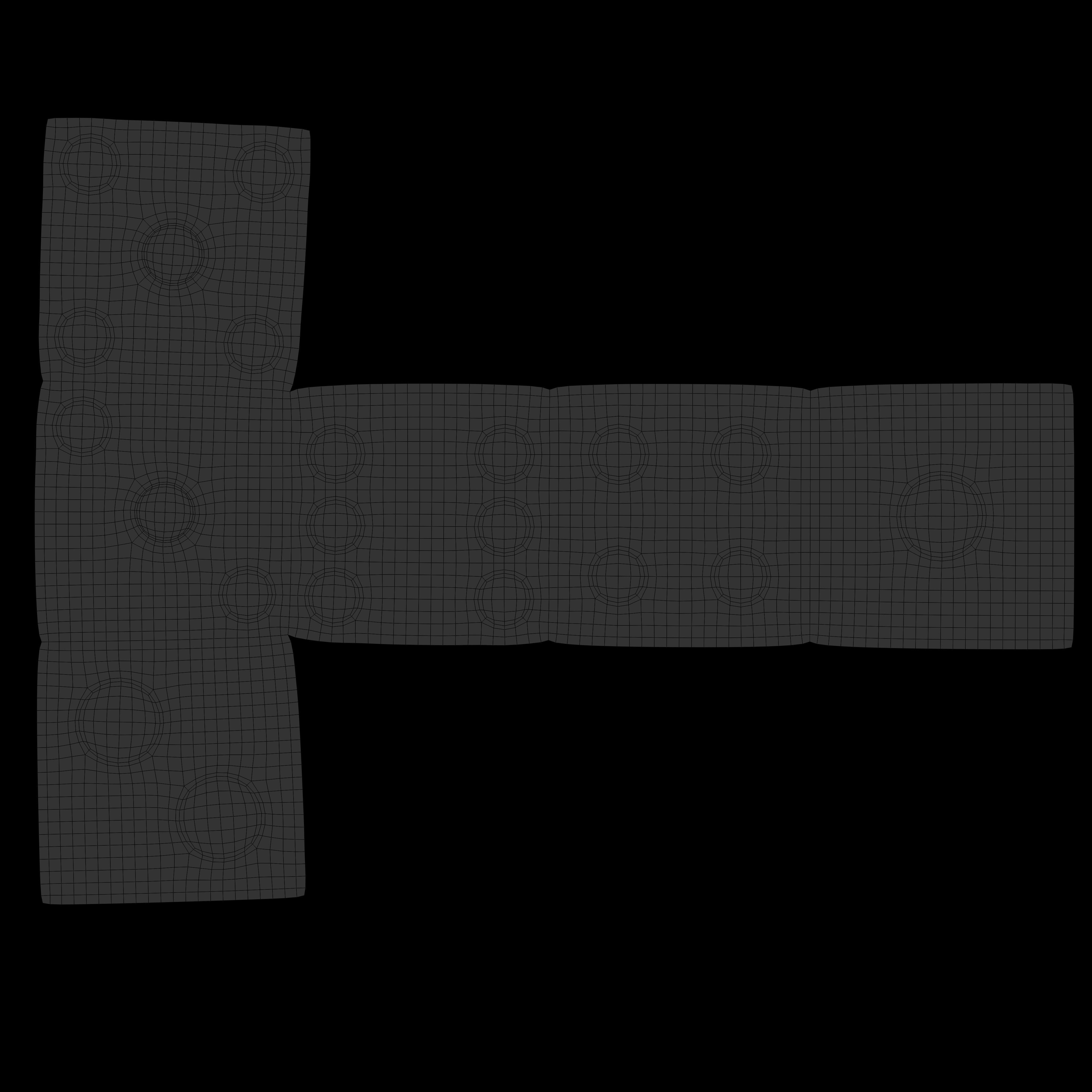 Dice 6 faces White Color 3D model_7