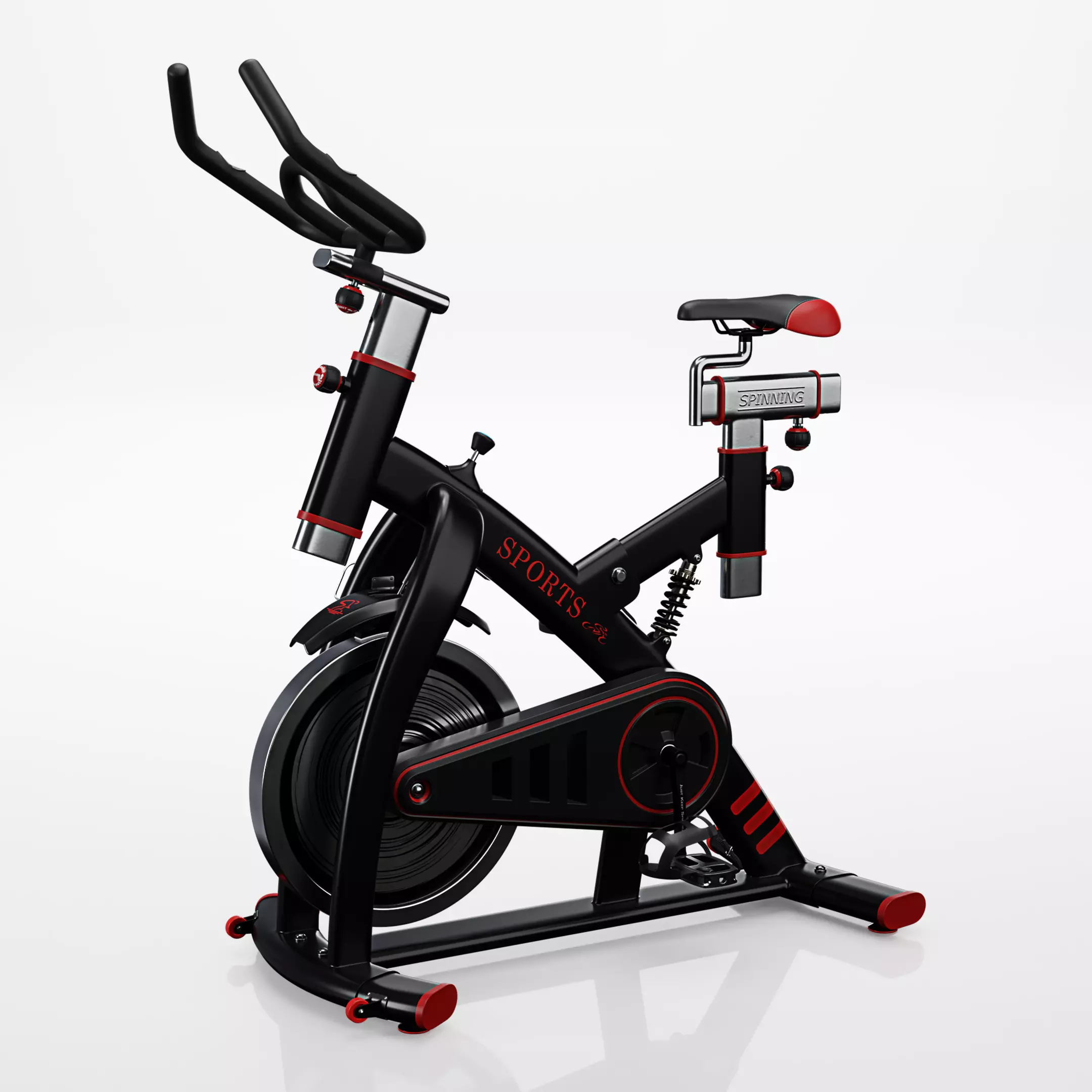Spinning Bike 3D model_0