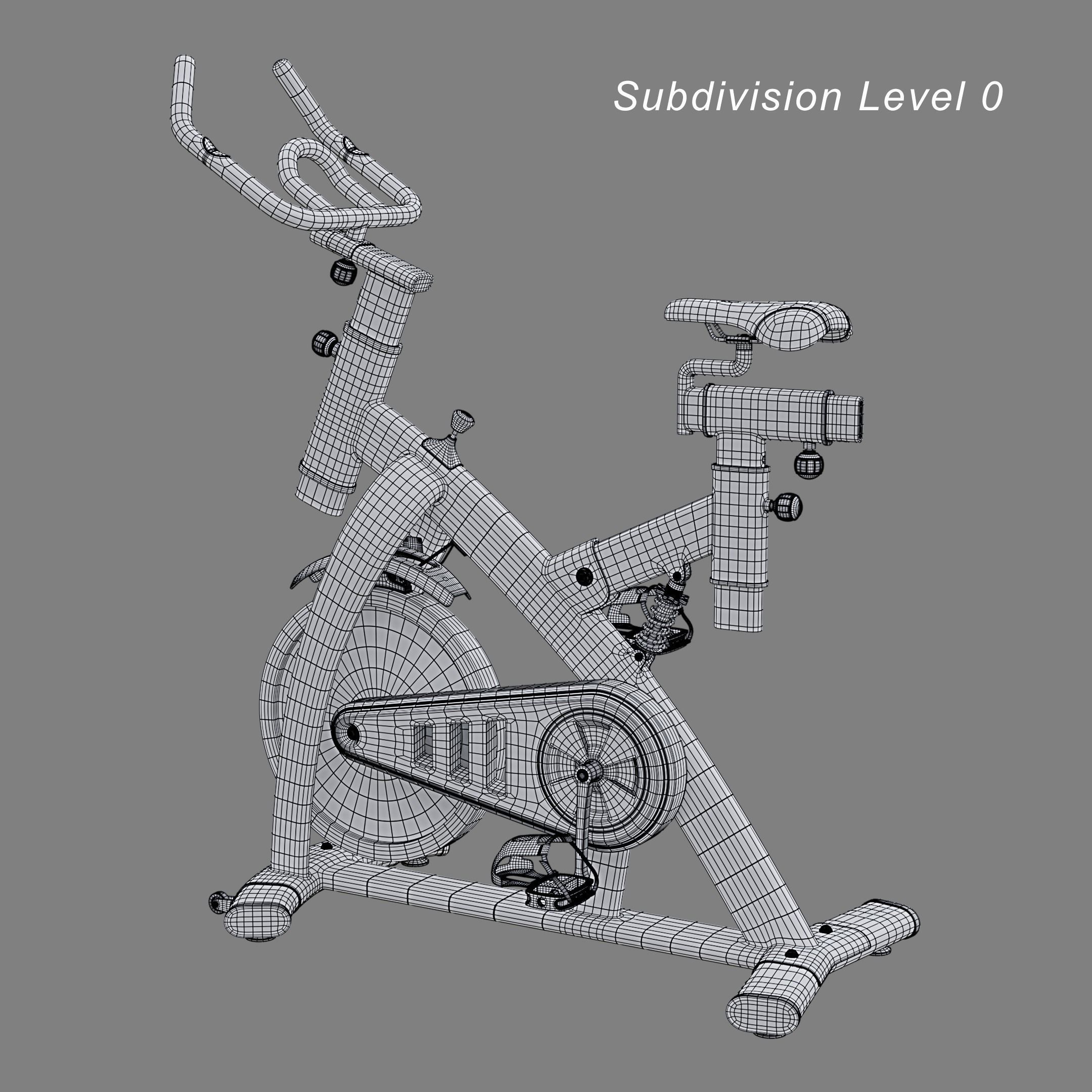 Spinning Bike 3D model_8