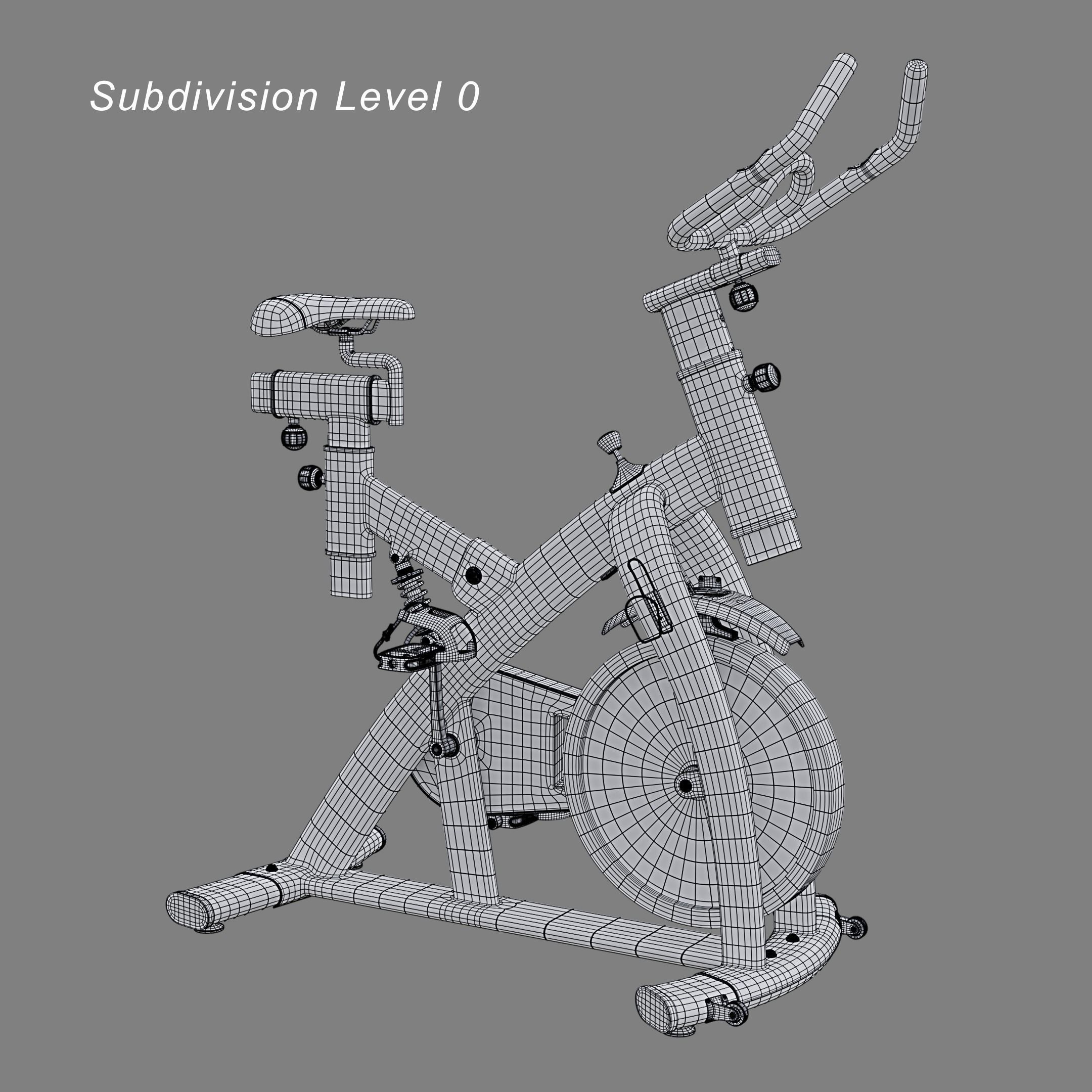 Spinning Bike 3D model_6