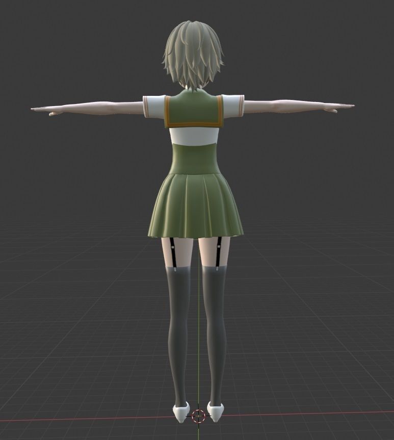 Naoki Miki - Gakkou Gurashi - School Live Low-poly 3D model_3