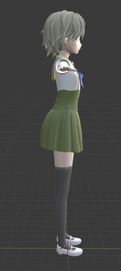 Naoki Miki - Gakkou Gurashi - School Live Low-poly 3D model_5