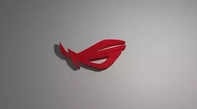 asus rog logo Free low-poly 3D model