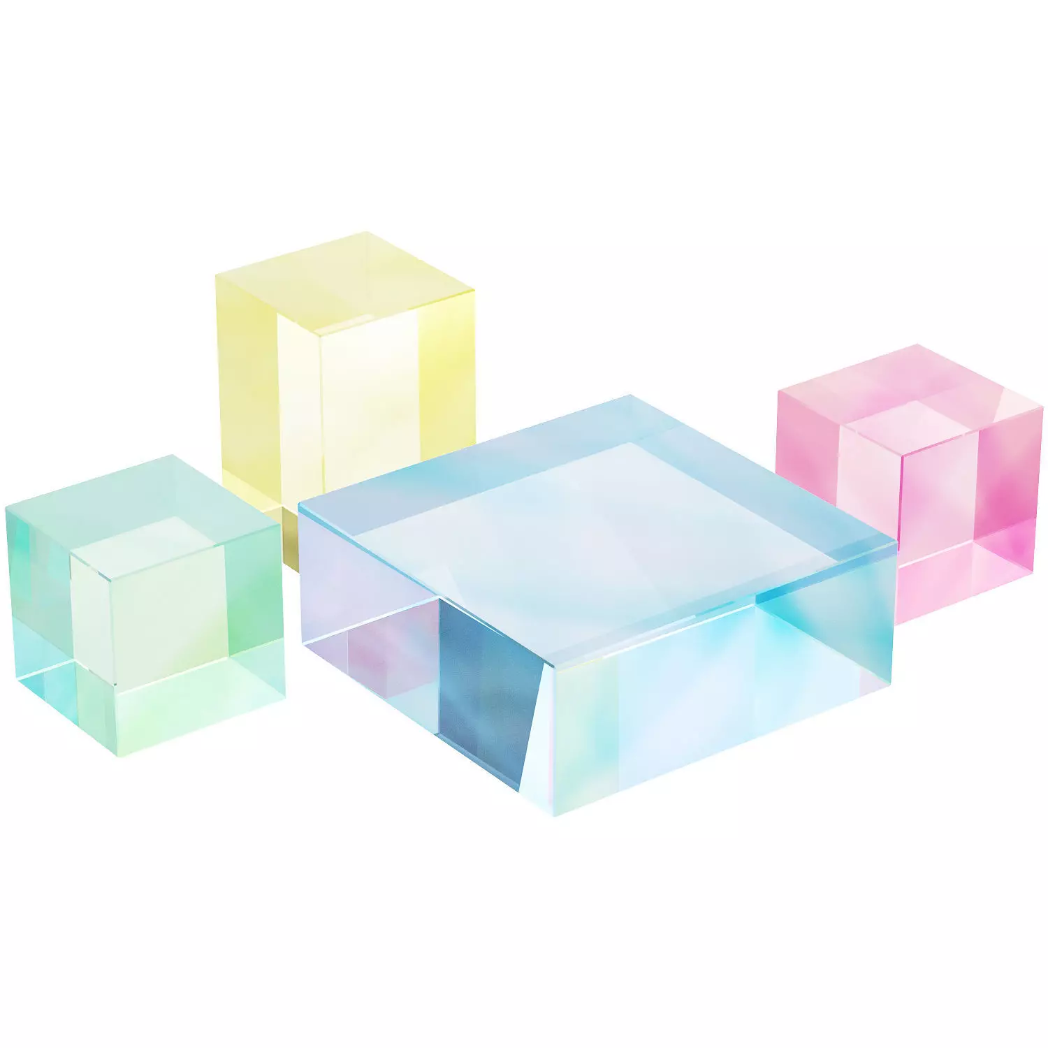020 Multi-colored Pearl custom coffee table 03 Low-poly 3D model_0