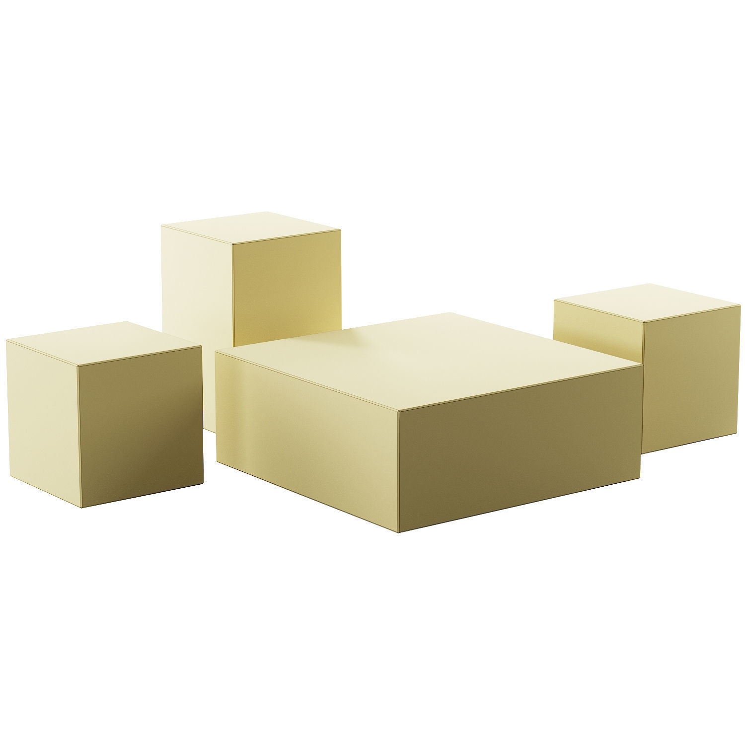 020 Multi-colored Pearl custom coffee table 03 Low-poly 3D model_17