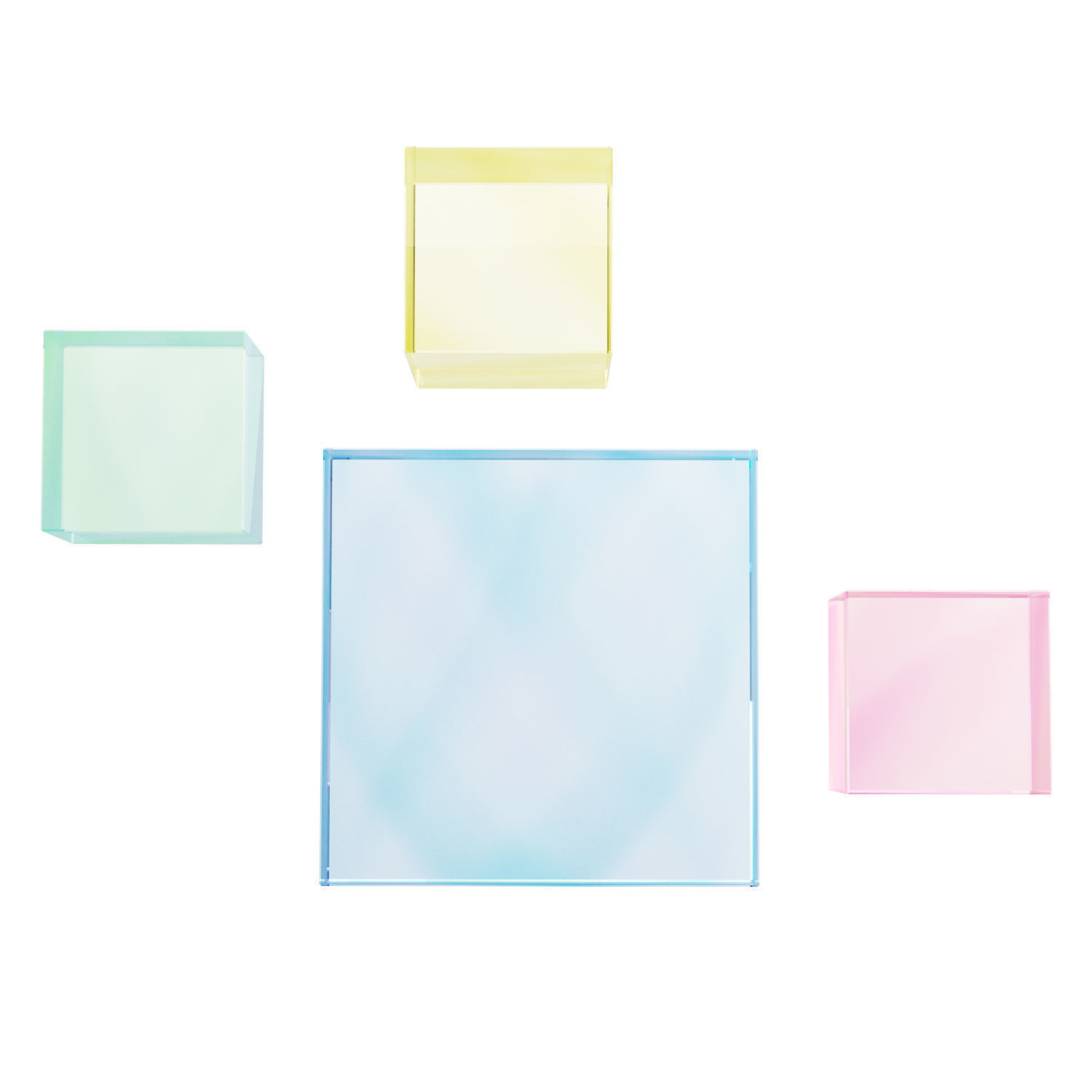 020 Multi-colored Pearl custom coffee table 03 Low-poly 3D model_11