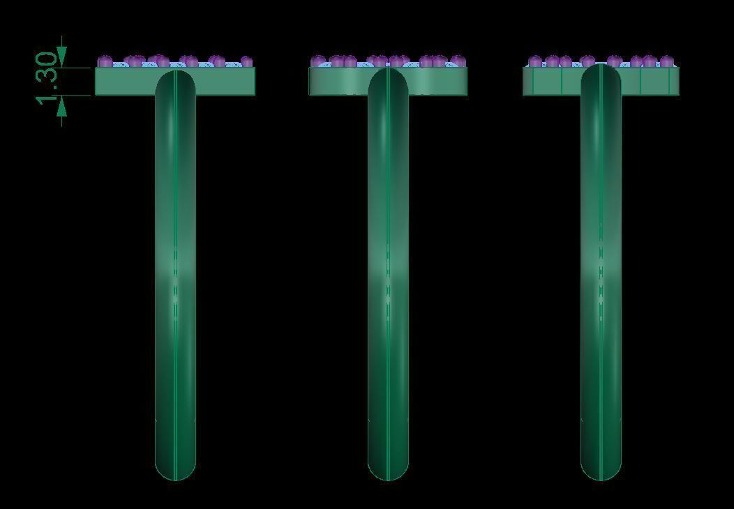 Alphabet Rings 3D print model_5