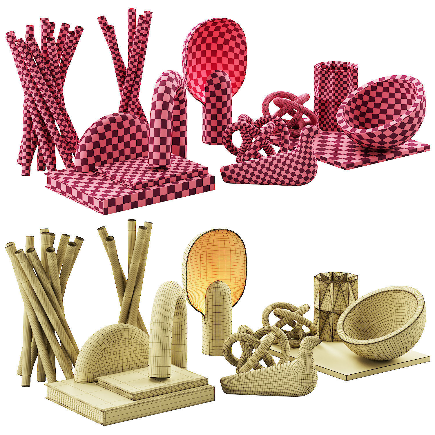 021 WHITE decorative pack PART 1 3D model_19