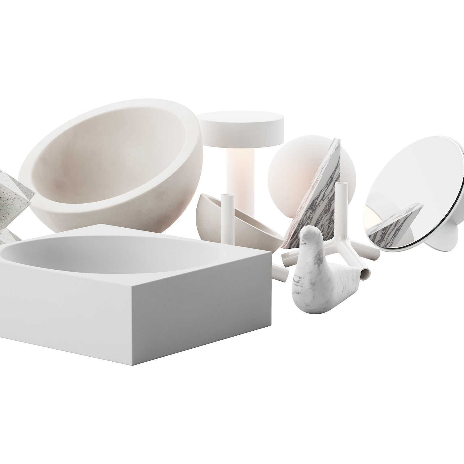 022 WHITE decorative pack PART 2 3D model_9