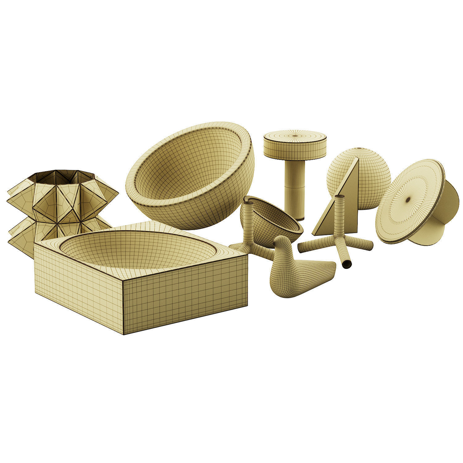 022 WHITE decorative pack PART 2 3D model_21