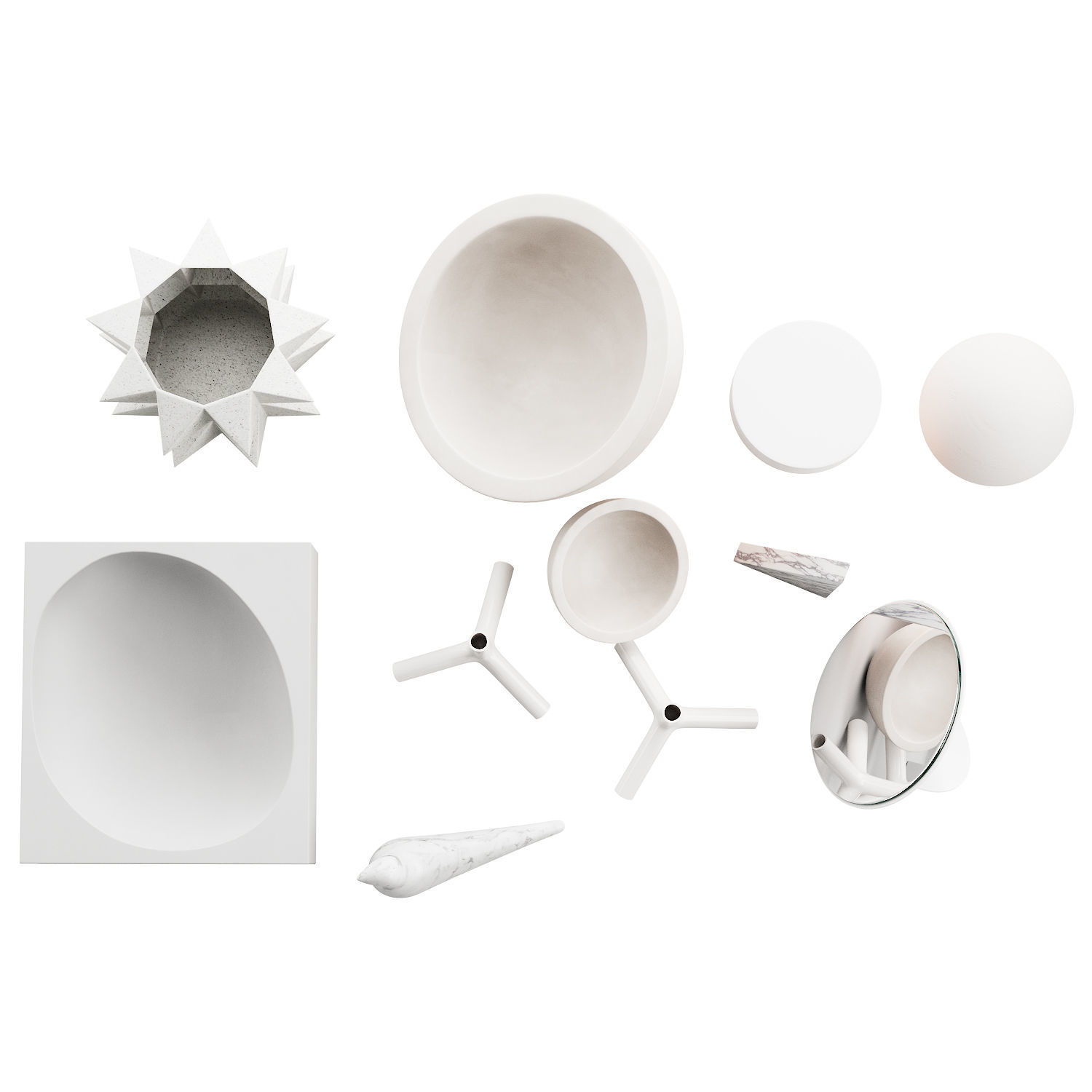 022 WHITE decorative pack PART 2 3D model_11