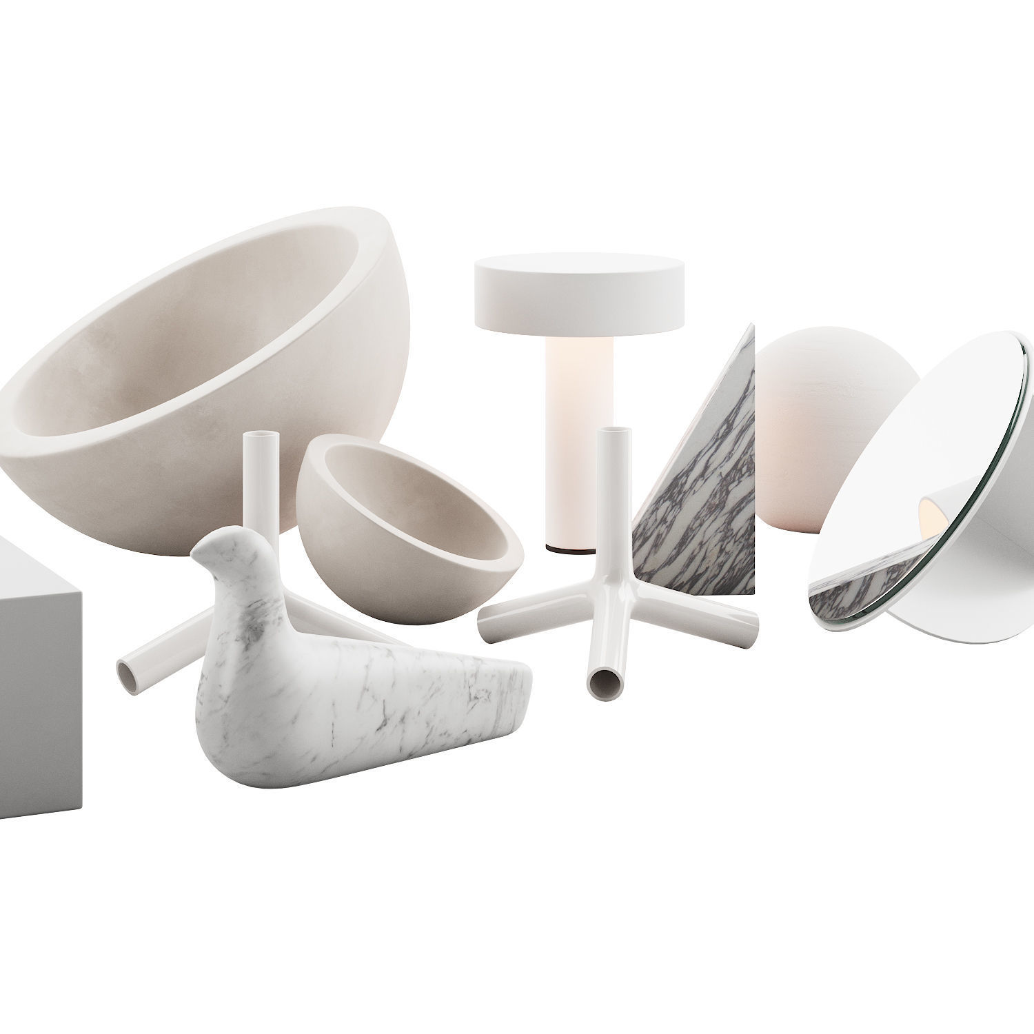 022 WHITE decorative pack PART 2 3D model_4