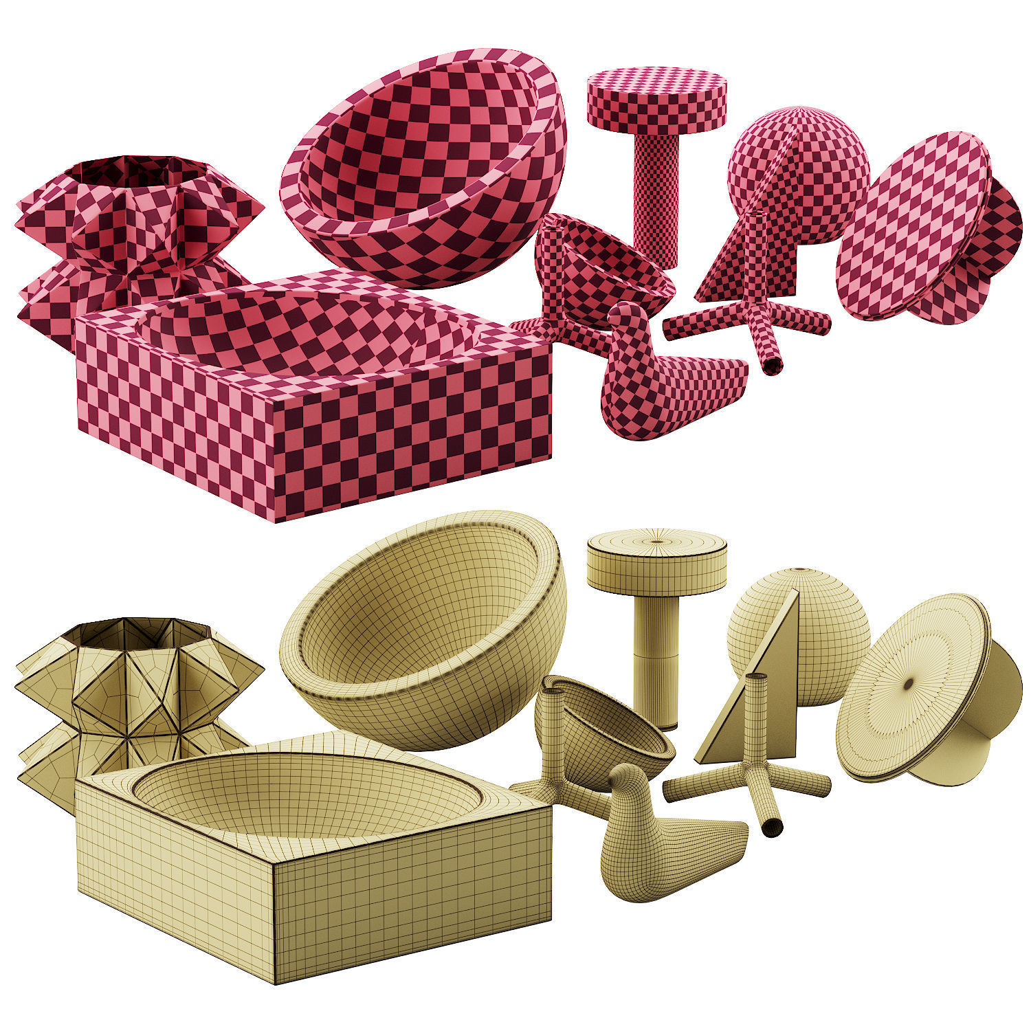 022 WHITE decorative pack PART 2 3D model_20