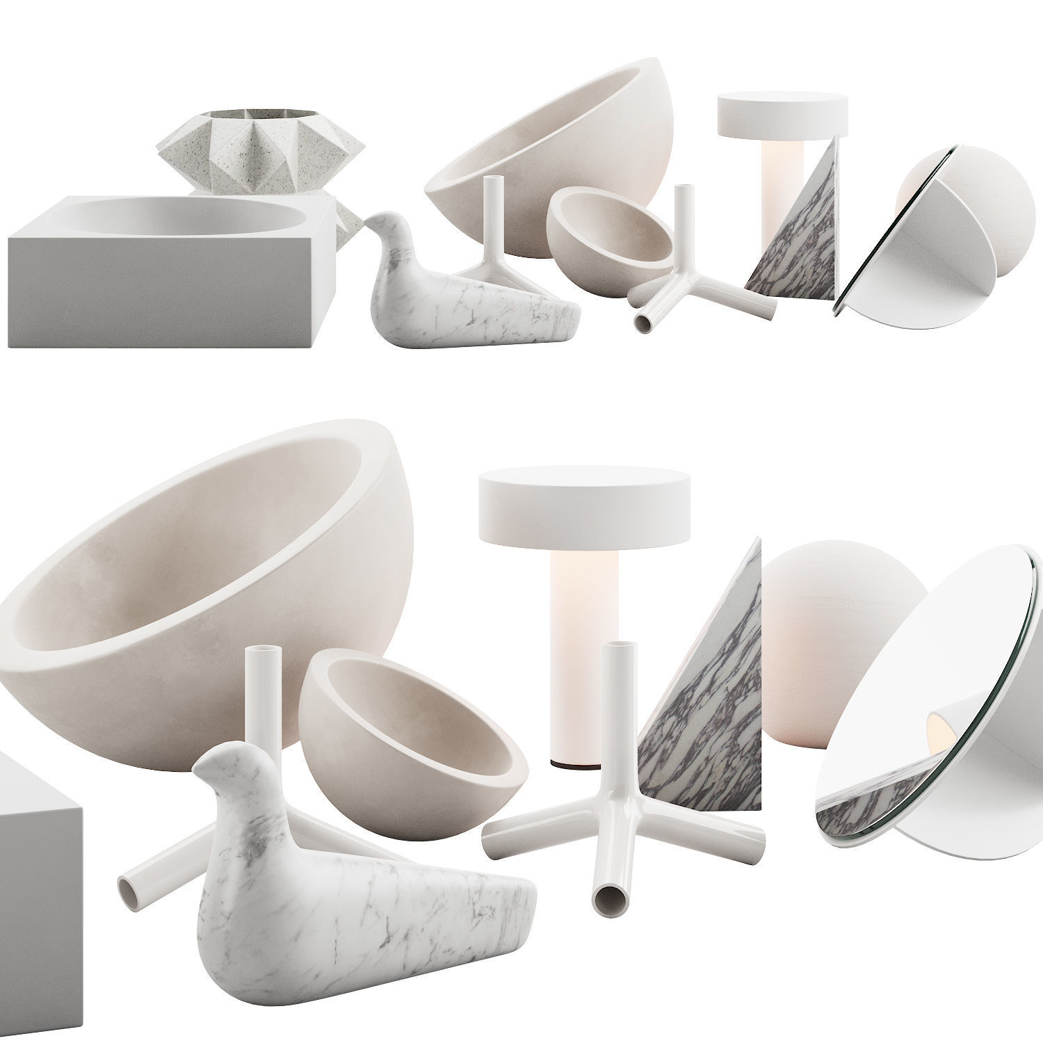 022 WHITE decorative pack PART 2 3D model_17