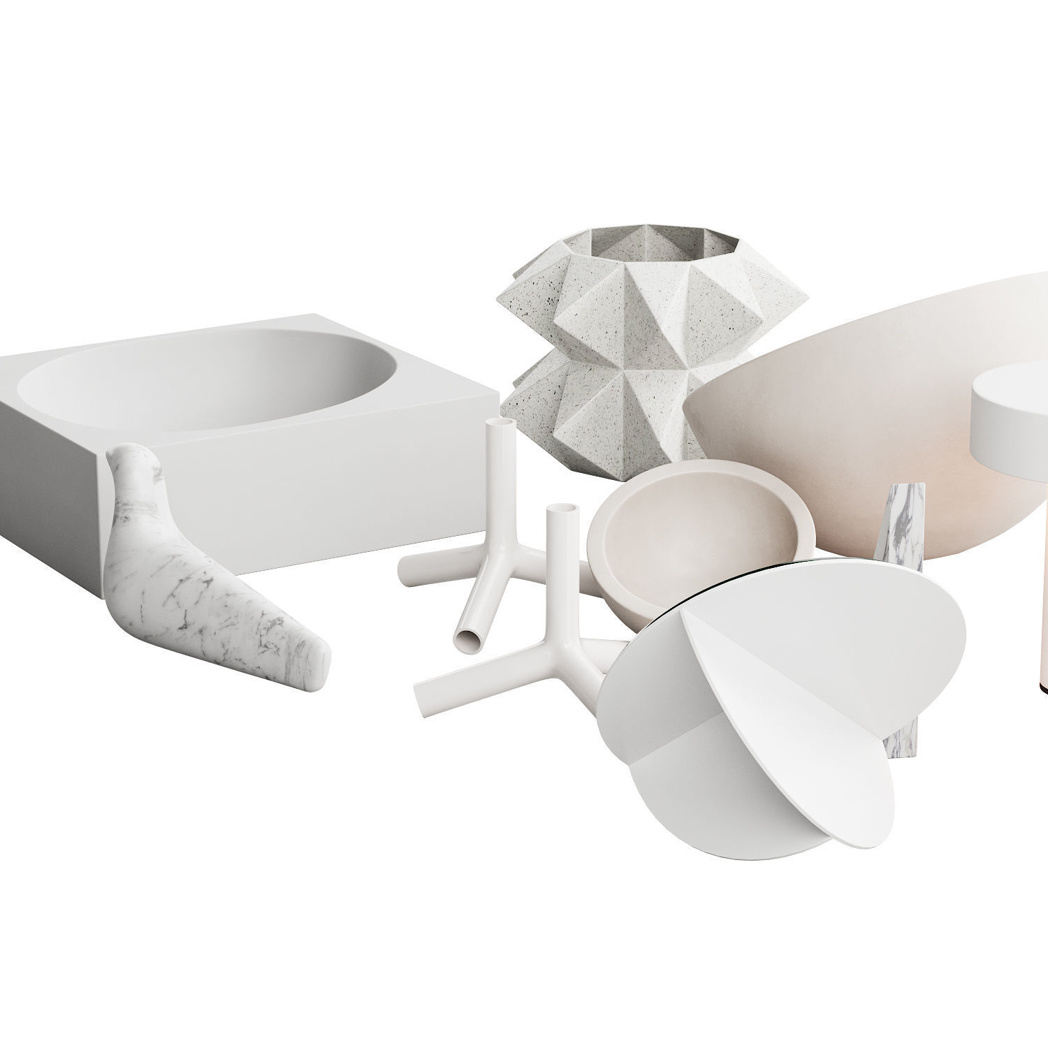 022 WHITE decorative pack PART 2 3D model_7