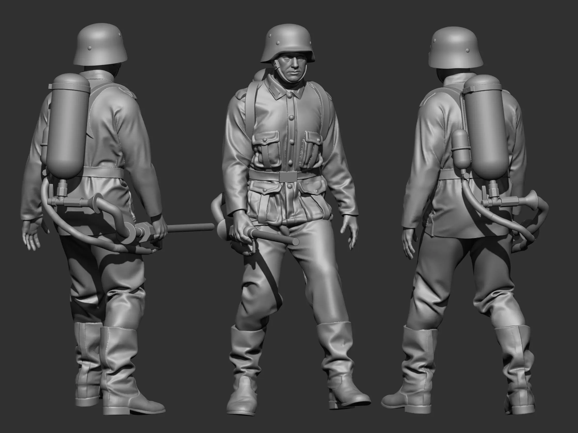 German flamethrower 3D print model