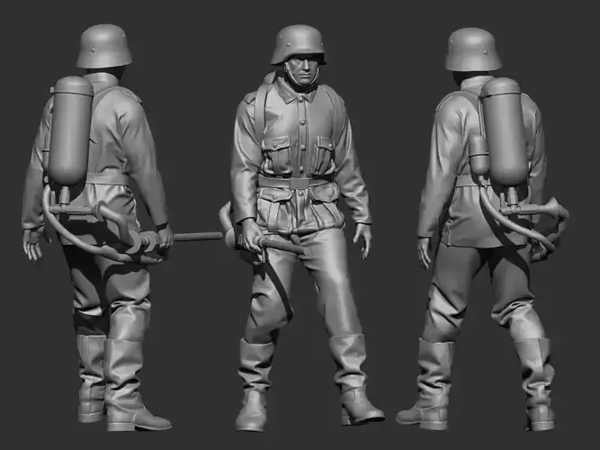 German flamethrower 3D print model